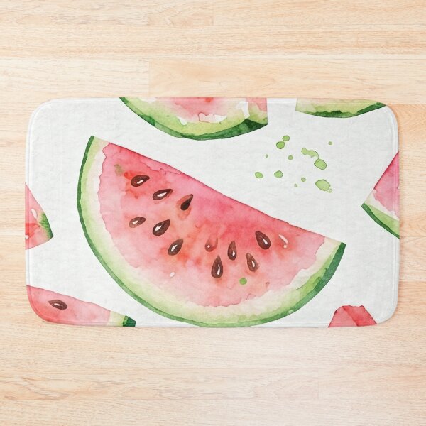 Item preview, Fresh Watercolor Watermelon Slice Seamless Pattern designed and sold by SassyArtistry.