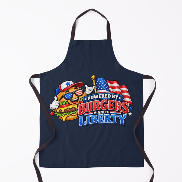 Item preview, Powered by Burgers and Liberty – Patriotic Burger designed and sold by HO•Designs.