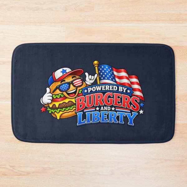 Item preview, Powered by Burgers and Liberty – Patriotic Burger designed and sold by HO•Designs.