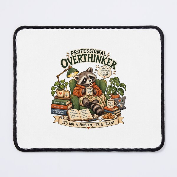 Item preview, Professional Overthinker Raccoon designed and sold by Kachishop.