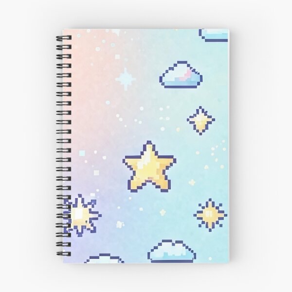 Item preview, Pastel Dreamy Gradient Stars and Clouds Pattern designed and sold by SassyArtistry.
