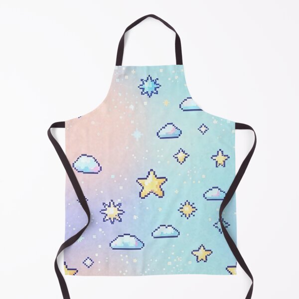 Item preview, Pastel Dreamy Gradient Stars and Clouds Pattern designed and sold by SassyArtistry.