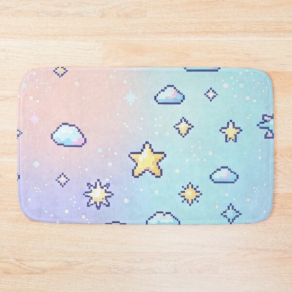 Item preview, Pastel Dreamy Gradient Stars and Clouds Pattern designed and sold by SassyArtistry.
