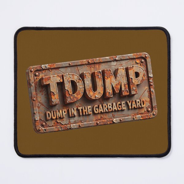Item preview, TDUMP - Dump in the Garbage Yard | 3D Rusty Metal Sign Label designed and sold by PaintMeWorld.