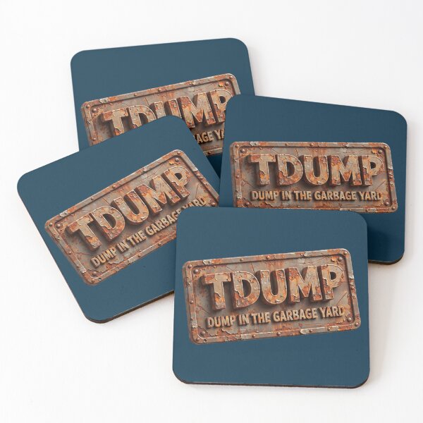 Item preview, TDUMP - Dump in the Garbage Yard | 3D Rusty Metal Sign Label designed and sold by PaintMeWorld.