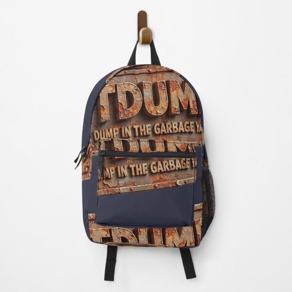 Item preview, TDUMP - Dump in the Garbage Yard | 3D Rusty Metal Sign Label designed and sold by PaintMeWorld.