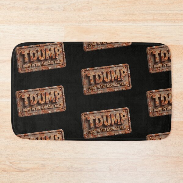 Item preview, TDUMP - Dump in the Garbage Yard | 3D Rusty Metal Sign Label designed and sold by PaintMeWorld.