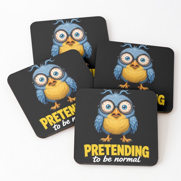 Item preview, Pretending To Be Normal Funny Bloodshot Bird designed and sold by TshirtsOnline-.