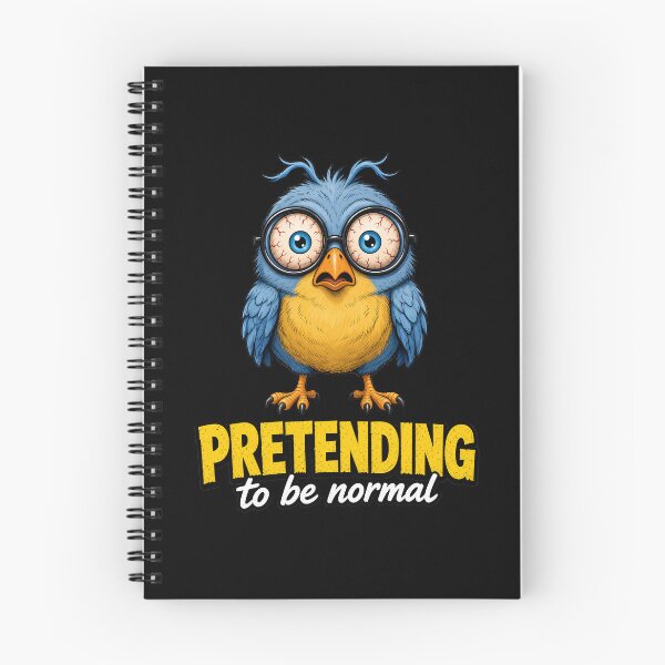 Item preview, Pretending To Be Normal Funny Bloodshot Bird designed and sold by TshirtsOnline-.