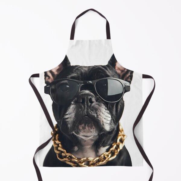 Item preview, Cool French Bulldog Wearing Sunglasses Gold Chain designed and sold by Holub Art Studio & design.