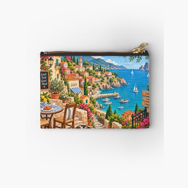 Item preview, Mediterranean Coastal Village Seaside designed and sold by Glottopia.