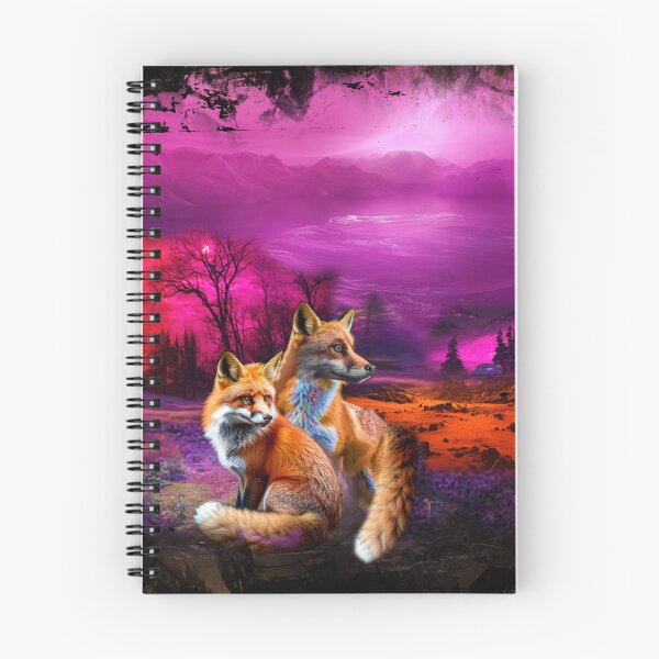 Item preview, Vibrant Foxes in a Mystical Landscape designed and sold by Patricia Brown.