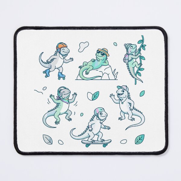 Item preview, Cute Skateboarding Iguanas designed and sold by Zoolumi.