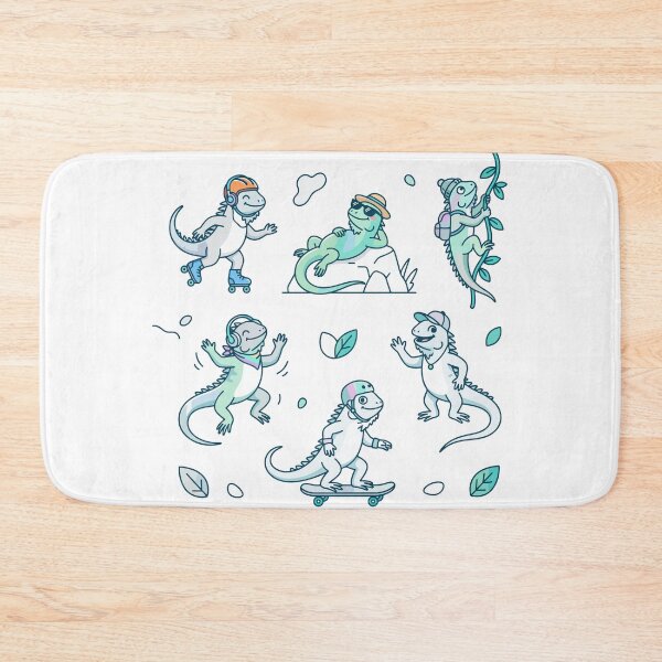 Item preview, Cute Skateboarding Iguanas designed and sold by Zoolumi.