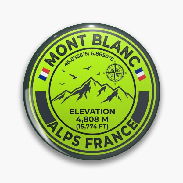 Item preview, Mont Blanc France Alps Highest Peak Elevation 4808m designed and sold by jeshands.