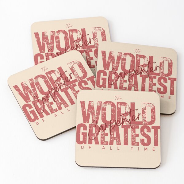 Item preview, World Greatest Carpenter - Coworker Going Away Present For Husband - Vintage Creme designed and sold by Doiemacreations.