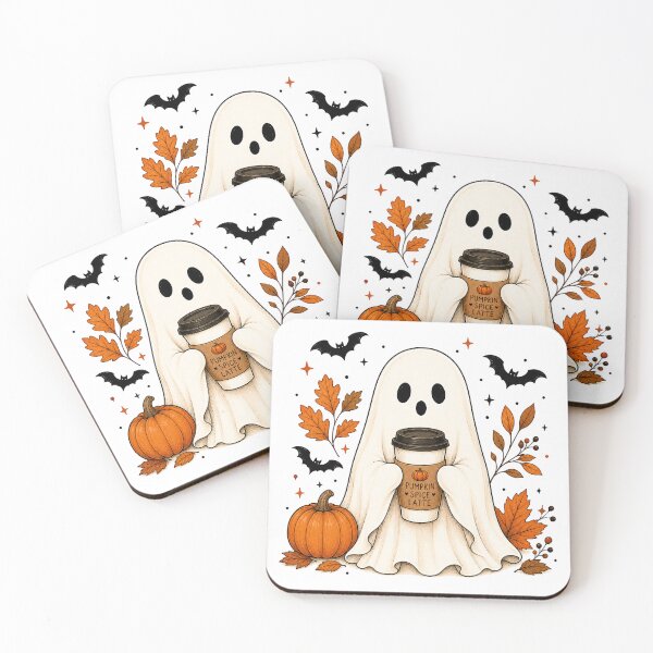 Item preview, Pumpkin spiced latte ghost designed and sold by KLflorals.