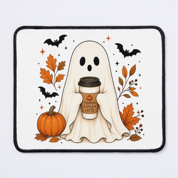 Item preview, Pumpkin spiced latte ghost designed and sold by KLflorals.
