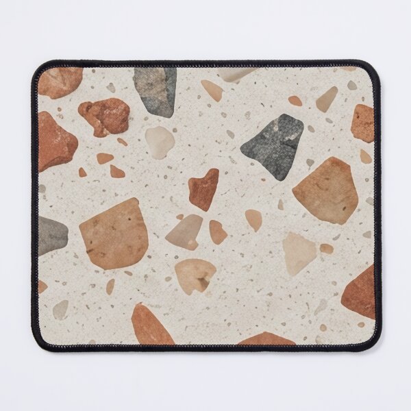 Item preview, Earthy Neutral Terrazzo Stone Seamless Pattern designed and sold by SassyArtistry.