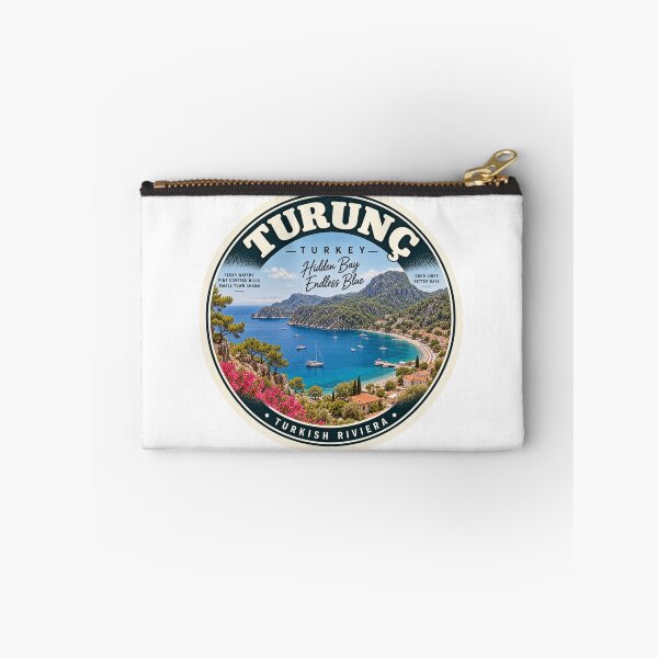 Item preview, Turunc Turkey Vintage Travel Badge – Turkish Riviera Retro Souvenir designed and sold by DreamPaw Studio.