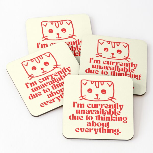 Item preview, Currently Unavailable Overthinking Funny Cat designed and sold by jianina-alondra.