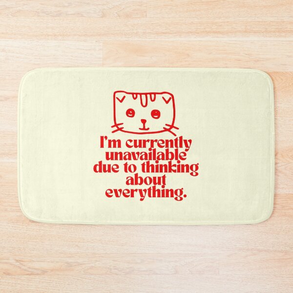 Item preview, Currently Unavailable Overthinking Funny Cat designed and sold by jianina-alondra.