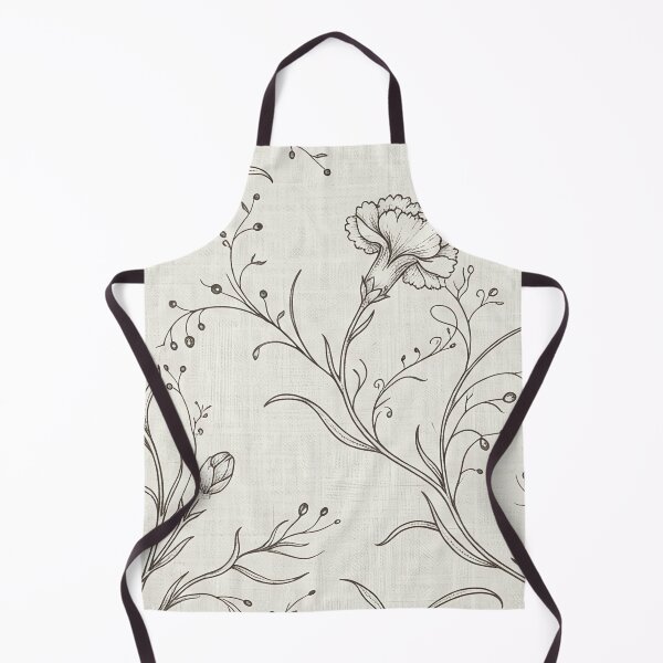 Artikelvorschau, Vintage Nelkenblumen-Linienkunstmuster entworfen und verkauft von SassyArtistry.