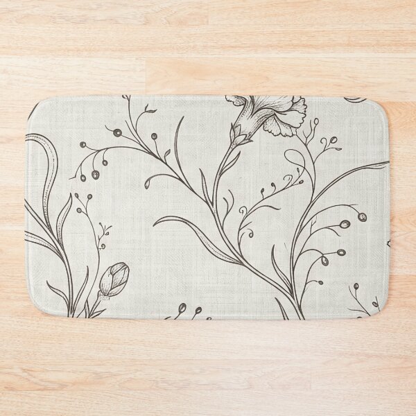 Item preview, Vintage Carnation Flower Line Art Pattern designed and sold by SassyArtistry.