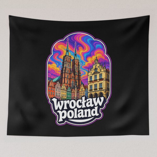Item preview, Wroclaw City Poland Travel Trippy designed and sold by TomFrontierArt.