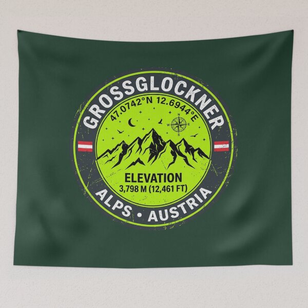 Item preview, Grossglockner Austria Alps Highest Peak Elevation 3798m designed and sold by jeshands.