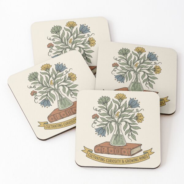 Item preview, Cultivating Curiosity & Growing Minds, Botanical Science Teacher Crest designed and sold by OpenFieldNotes.