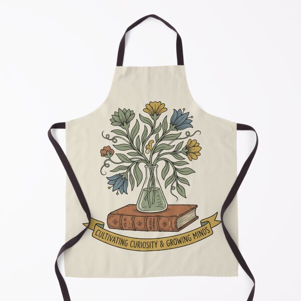 Item preview, Cultivating Curiosity & Growing Minds, Botanical Science Teacher Crest designed and sold by OpenFieldNotes.