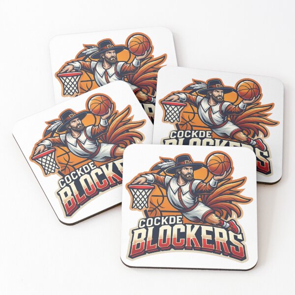 Item preview, Cockde Blockers Basketball Dunk Mascot Team Emblem designed and sold by BlasiseDS.