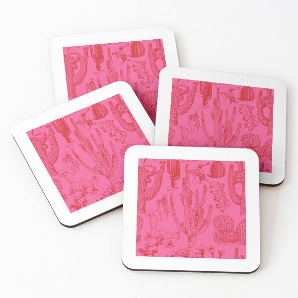 Item preview, Western Cactoile in Neon Red and Pink designed and sold by YesterdayColl.