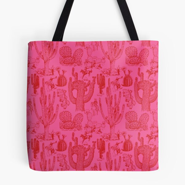 Item preview, Western Cactoile in Neon Red and Pink designed and sold by YesterdayColl.