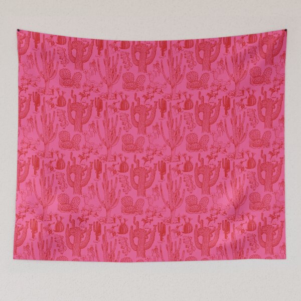 Item preview, Western Cactoile in Neon Red and Pink designed and sold by YesterdayColl.