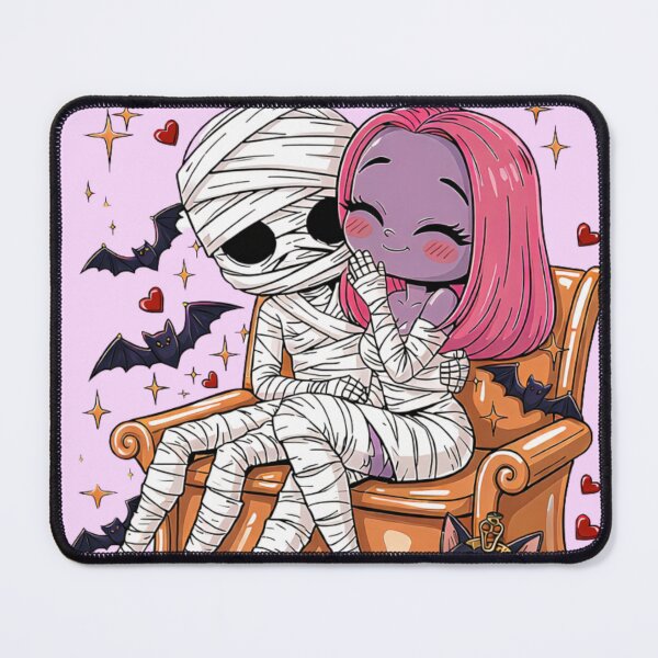 Item preview, Cute Halloween Mummy Couple designed and sold by alexlovlies.