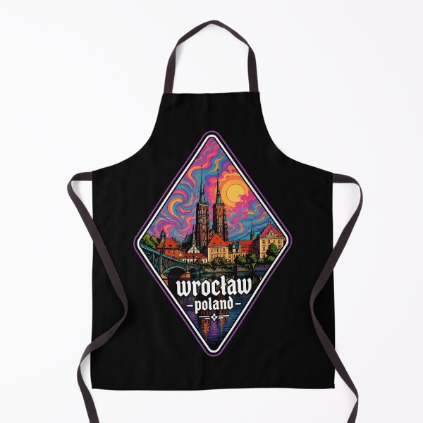Item preview, Wroclaw City Poland Travel Colorful Trippy designed and sold by TomFrontierArt.