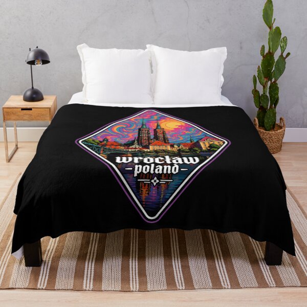 Item preview, Wroclaw City Poland Travel Colorful Trippy designed and sold by TomFrontierArt.