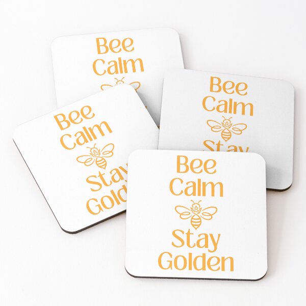 Item preview, Bee Calm Stay Golden - Orange designed and sold by CraftyBrandyBoutique.