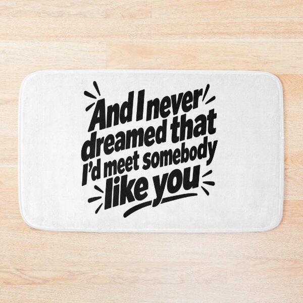 Item preview, And I Never Dreamed – Romantic Retro Typography - Black designed and sold by Strongermind.