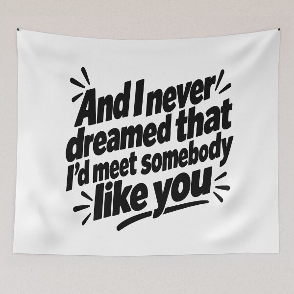 Item preview, And I Never Dreamed – Romantic Retro Typography - Black designed and sold by Strongermind.
