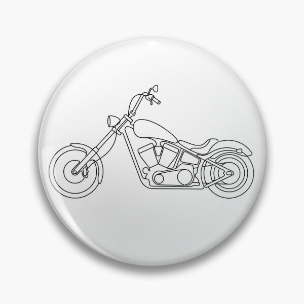 Item preview, V Twin Cruiser Minimalist Silhouette Custom Biker T-Shirt designed and sold by ThrottleEcho.