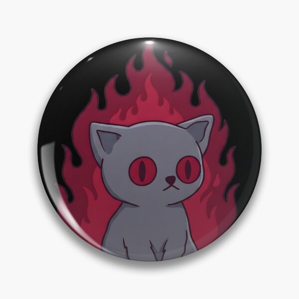 Item preview, Sweet gothic cat on fire. See you there. designed and sold by OH-MY-GOTH.