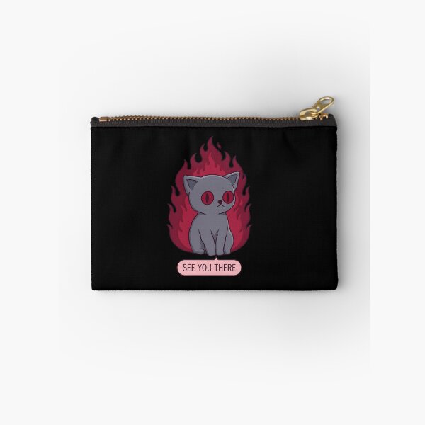 Item preview, Sweet gothic cat on fire. See you there. designed and sold by OH-MY-GOTH.