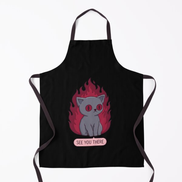 Item preview, Sweet gothic cat on fire. See you there. designed and sold by OH-MY-GOTH.