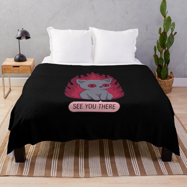 Item preview, Sweet gothic cat on fire. See you there. designed and sold by OH-MY-GOTH.