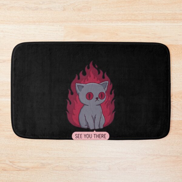 Item preview, Sweet gothic cat on fire. See you there. designed and sold by OH-MY-GOTH.