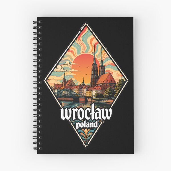 Item preview, Wroclaw City Poland Travel Trippy Vintage designed and sold by TomFrontierArt.