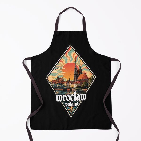 Item preview, Wroclaw City Poland Travel Trippy Vintage designed and sold by TomFrontierArt.